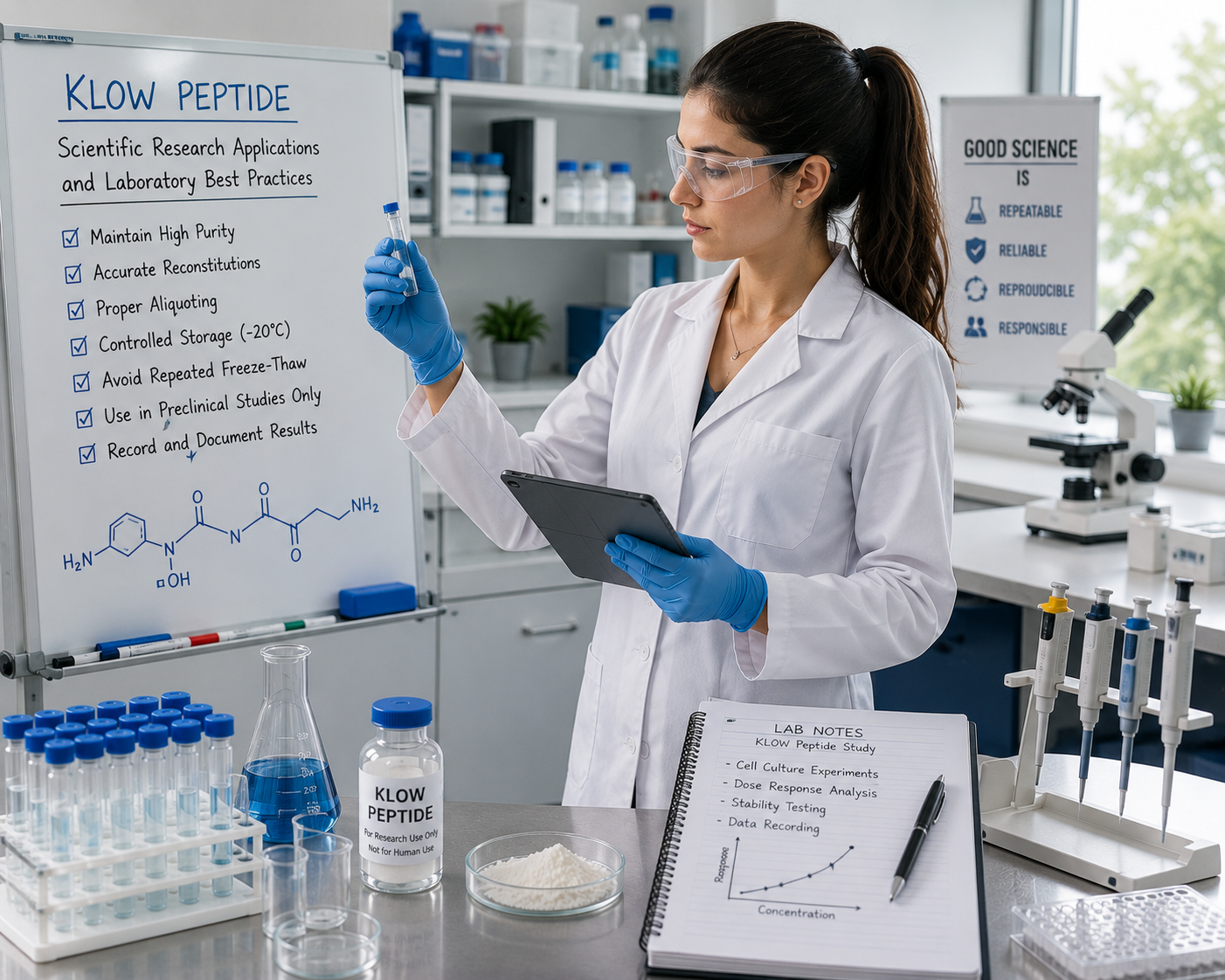 KLOW Peptide: Scientific Research Applications and Laboratory Best Practices