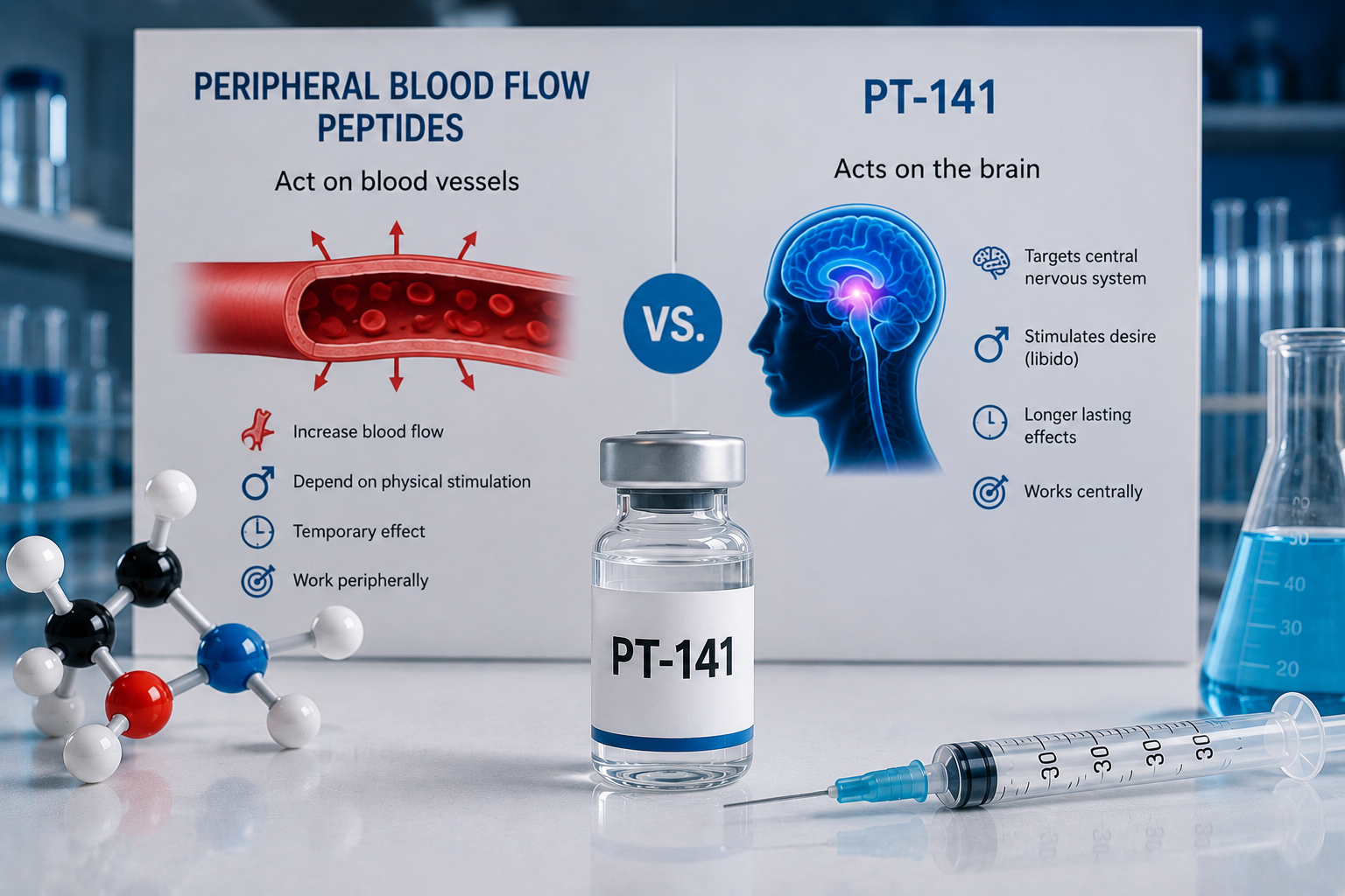 Why Is PT-141 Different From Peptides That Act Through Peripheral Blood Flow?